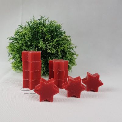 10 Stück Seifensterne Mini -BRATAPFEL- Weihnachtsseife - Schafmilchseife