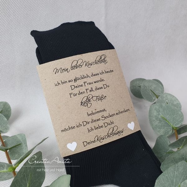 Bräutigamsocken - Socken gegen Kalte Füße