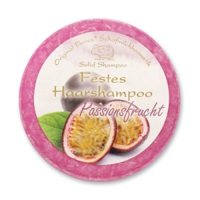 Festes Haarshampoo mit biologischer Schafmilch - PASSIONSFRUCHT, 58g