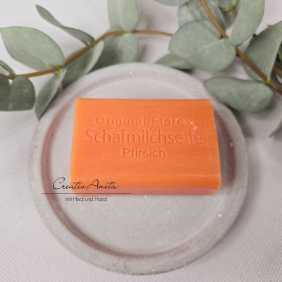 Schafmilchseife Pfirsich - Florex, eckig 100g