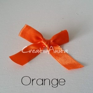 Gastgeschenk wahlweise mit Schleifenband in Orange