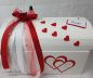 Preview: Briefbox - Geschenktruhe Open Hearts zur Hochzeit - Rot