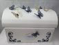 Preview: Briefbox Butterfly-Schmetterlinge zur Hochzeit - Dunkelblau-Gold