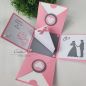 Preview: Explosionsbox - Exploding Box - Hochzeitsgeschenk - Geschenkbox Hochzeit - Weiß-Rosa-Grau