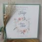 Preview: Gästebuch Bohostil mit Blumenkranz und Trockenblumen