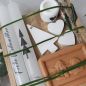 Preview: Seifengeschenk mit Kerzen und Kerzenhalter, Tannenbaum - Trockenblumen dekoriert