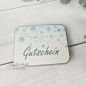 Preview: Gutscheinverpackung zu Weihnachten mit Schneeflocken