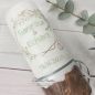 Preview: Hochzeitskerze mit echtem Holz und Teelichteinsatz, Geometric Style Rosegold-Eukalypthus