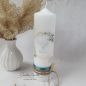 Preview: Hochzeitskerze Kerze geometric floral modern - Personalisiert