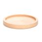 Preview: Kerzenteller aus Holz, rund, 8 cm