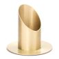 Preview: Kerzenständer aus Metall in gold, 4 cm - Kommunionkerze, Taufkerze