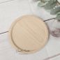 Preview: Kerzenteller aus Holz, rund, 10 cm