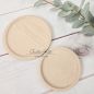 Preview: Kerzenteller aus Holz, rund, 10 cm