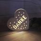 Preview: Leuchtherz - Deko Herz mit Licht -DANKE-
