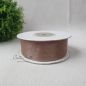 Preview: Chiffonband TAUPE - Zartes Braun, 25mm