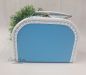 Preview: Pappkoffer mit Trim in Hellblau - Kinderkoffer