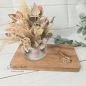 Preview: Ringkissen aus Holz mit bauchiger Vase - braun2