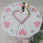 Preview: Schachteltorte mit Eheringen - Geldgeschenk - Hochzeitsgeschenk - ROSA