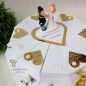 Mobile Preview: Schachteltorte zur Goldenen Hochzeit - 2-stöckig, Geldgeschenk