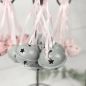 Preview: Schellen aus Metall in grau