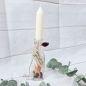 Preview: Kerzenständer - Glasflasche befüllt mit Trockenblumen - Alles Gute