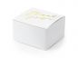 Preview: Gastgeschenkbox - Verpackung Thank You in Weiß-Gold