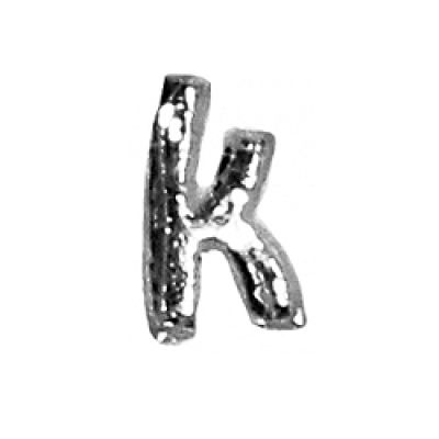 Wachsbuchstabe Echtwachs "k" 8mm silber