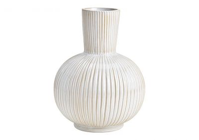 Vase aus Keramik Weiß