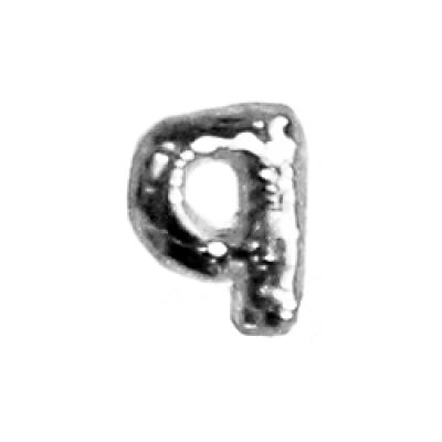 Wachsbuchstabe Echtwachs "q" 8mm silber