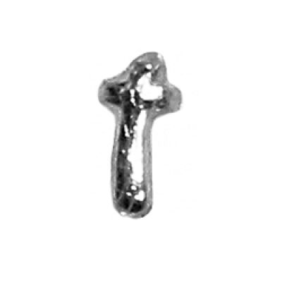 Wachsbuchstabe Echtwachs "t" 8mm silber