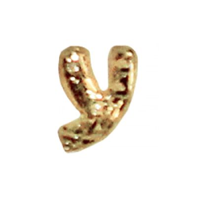 Wachsbuchstabe Echtwachs "y" 8mm gold