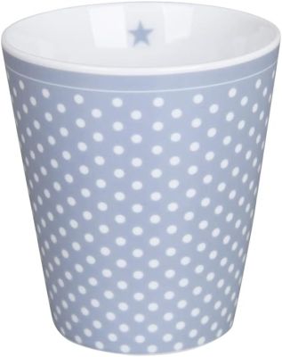 Krasilnikoff - Happy Mug dots -Dusty blue-