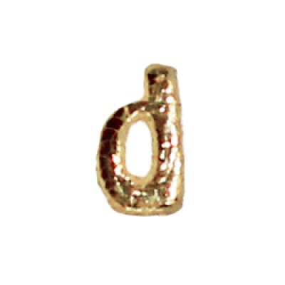 Wachsbuchstabe Echtwachs "d" 8mm gold