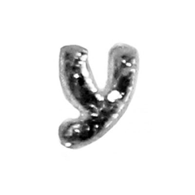 Wachsbuchstabe Echtwachs "y" 8mm silber