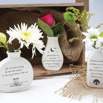 Preview: Vase mit Aufschrift "Good Friends Are Like Stars..."