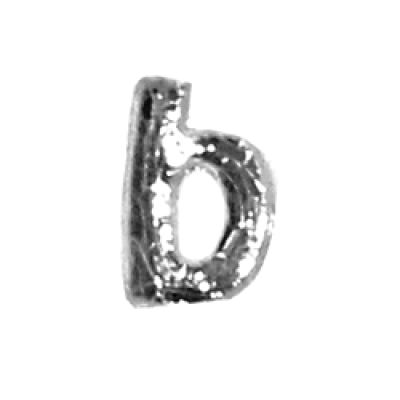 Wachsbuchstabe Echtwachs "b" 8mm silber