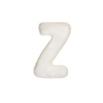 Wachsbuchstabe Echtwachs "z" 8mm weiß