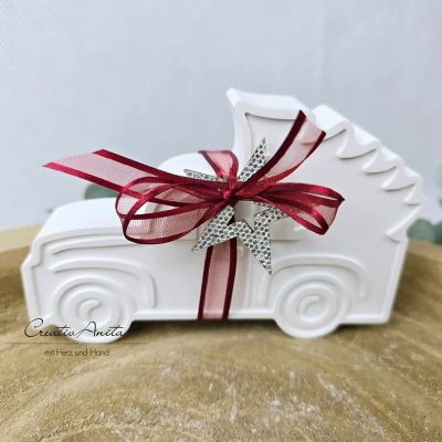 Auto mit Baum - Weihnachtsauto - Dekoration