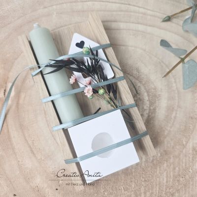 Preview: Geschenkset mit Haus aus Beton - Geburtstagsgeschenk