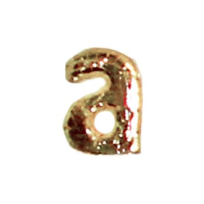 Wachsbuchstabe Echtwachs "a" 8mm gold
