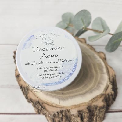 Deocreme -AQUA- mit Sheabutter und Kokosöl, 40 g