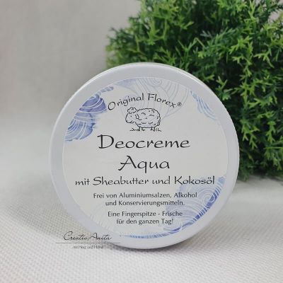 Deocreme -AQUA- mit Sheabutter und Kokosöl, 40 g