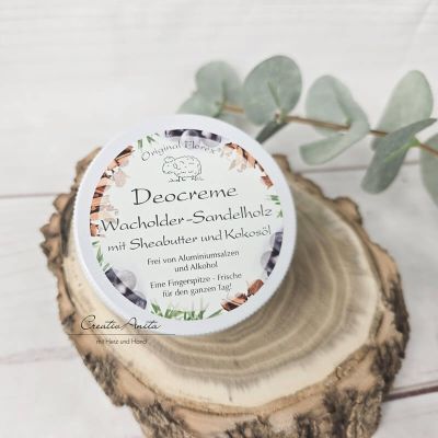 Deocreme -Wacholder-Sandelholz- mit Sheabutter und Kokosöl, 40 g