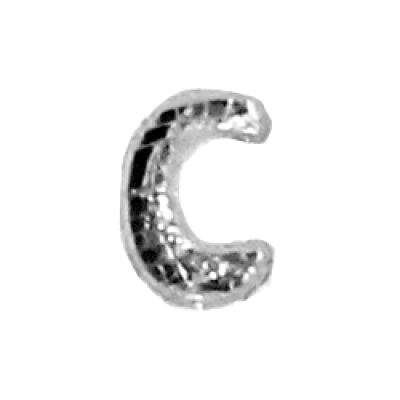 Wachsbuchstabe Echtwachs "c" 8mm silber