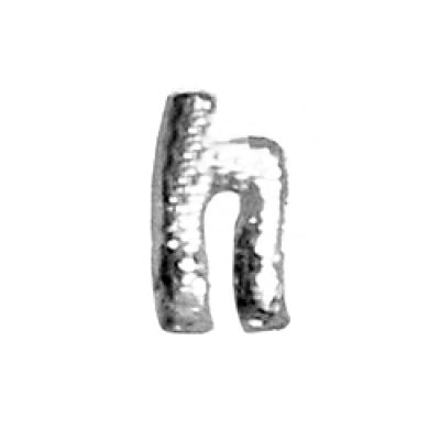 Wachsbuchstabe Echtwachs "h" 8mm silber