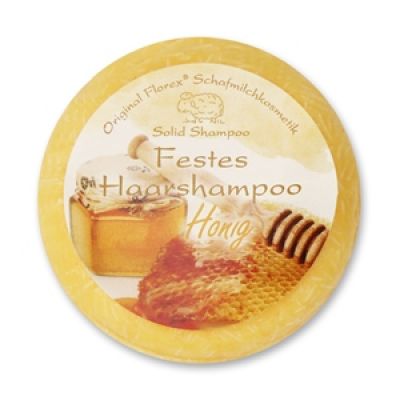 Festes Haarshampoo mit biologischer Schafmilch - HONIG, 58g