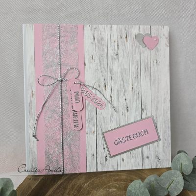 Gästebuch Shabby in ALTROSA zur Kommunion, Konfirmation, Jugendweihe