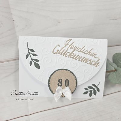 Glückwunschkarte 80. Geburtstag - NATURE