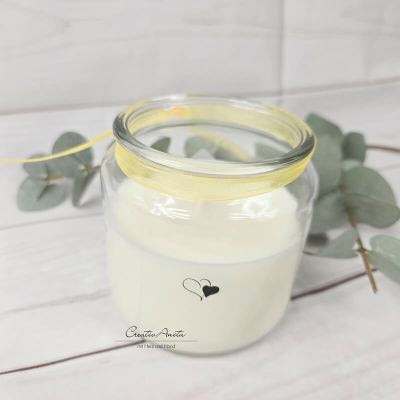 Kerze im Glas -Time for Hygge- Weiß