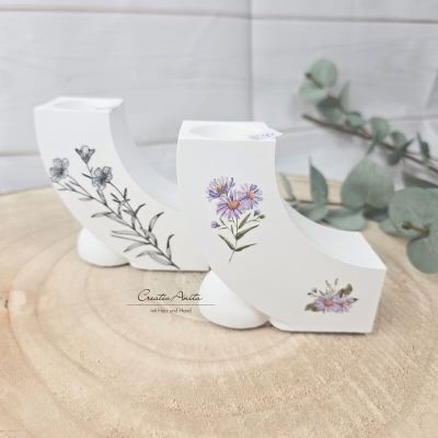 Preview: Kerzenhalter für Stabkerzen -schwarz-